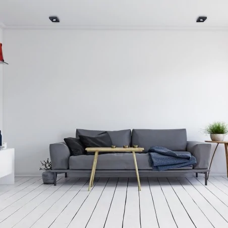 Oswietlenie-sufitowe - czarna lampa podtynkowa ruchoma gu10 7w nusa ml0046 eko-light 