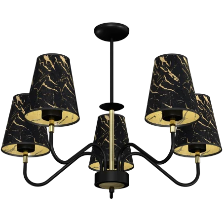 Lampy-sufitowe - pięcioramienna lampa wisząca 5xe27 hermes mlp7282 eko-light 