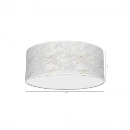 Lampy-sufitowe - lampa sufitowa biało - złota ø400mm 2xe27 senso white/gold mlp7306 eko-light 