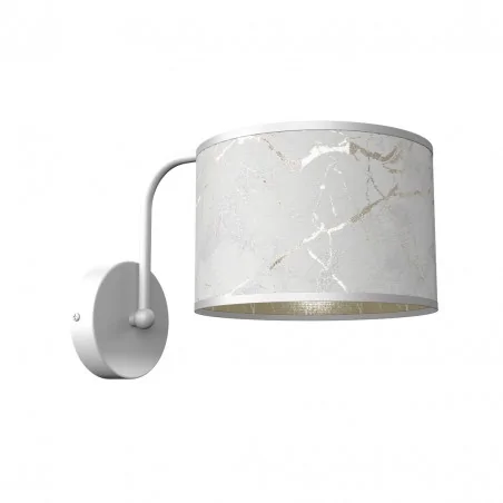 Kinkiety-do-salonu - biały kinkiet ze złotymi elementami e27 senso white/gold  mlp7301 eko-light 