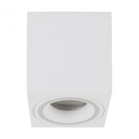 Oprawy-sufitowe - kwadratowa oprawa tuba sufitowa biała gu10 indi c 04047 ideus 