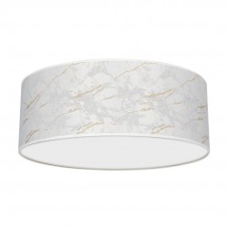 Lampy-sufitowe - biała lampa sufitowa okrągła ø50cm 3xe27 senso white/gold mlp7307 eko-light