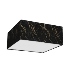 Lampy-sufitowe - kwadratowe oświetlenie sufitowe czarno-złote 40cm 2xe27 senso black/gold mlp7292 eko-light