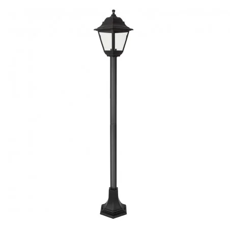 Lampy-ogrodowe-stojace - słupek ogrodowy wysoki latarnia czarna 125cm e27 vo1975 paris volteno 