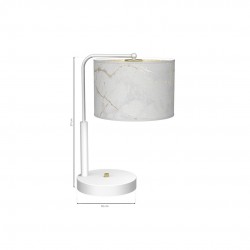 Lampki-nocne - lampa stołowa biało - złota e27 senso white/gold mlp7310 eko-light 