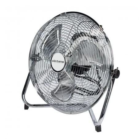 Wentylatory-podlogowe - cyrkulator powietrza wentylator podłogowy chrom 55w vo0034 volteno 