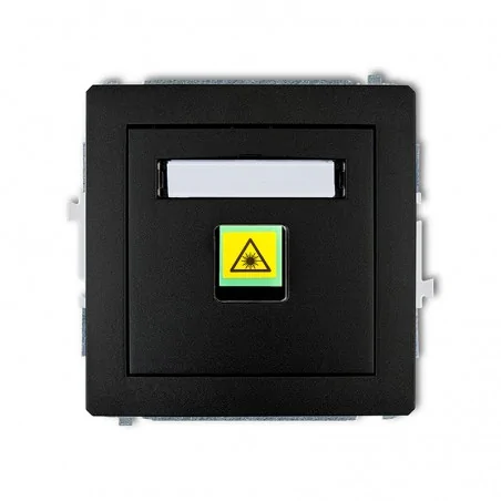 Gniazda-podtynkowe - gniazdo światłowodowe/optyczne podtynkowe w kolorze czarny mat deco 12dgop-1 karlik 