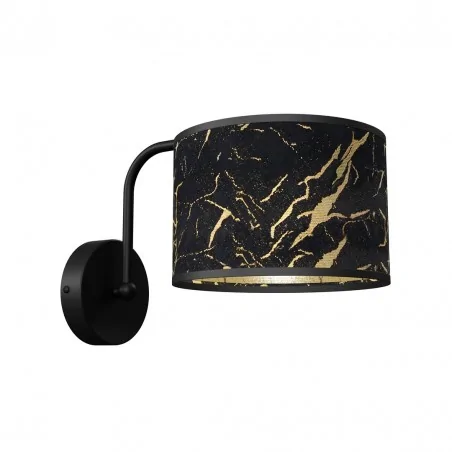 Kinkiety-do-salonu - lampa ścienna czarno-złota e27 senso black/gold mlp7290 eko-light 