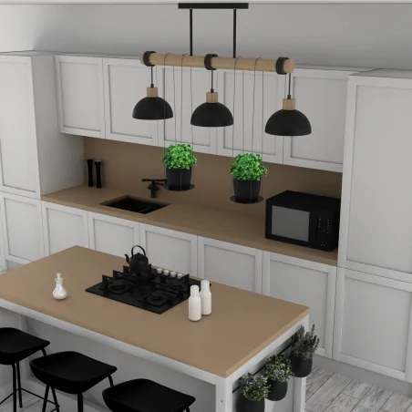 Lampy-sufitowe - lampa wisząca z dwiema doniczkami 3xe27 pianta mlp7999 eko-light 