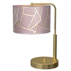 Lampki-nocne - lampka stołowa różowo-złota 1xe27 ziggy pink ekz4102 eko-light