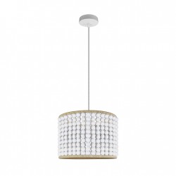 Lampy-sufitowe - lampa sufitowa wisząca biała 1xe27 ribe 315847 polux