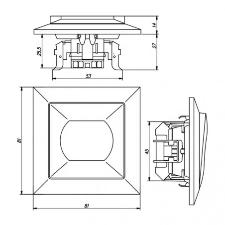 Wylaczniki-schodowe - włącznik schodowy antracyt polski wp-5p perła abex 