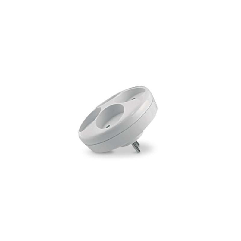 Listwy-zasilajace - rozgałęźnik poczwórny okrągły biały 4x2p r-40  abex firmy ABEX 