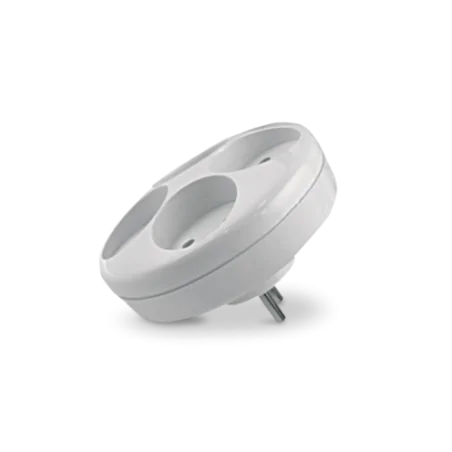 Rozgalezniki - rozgałęźnik poczwórny okrągły biały 4x2p r-40  abex 