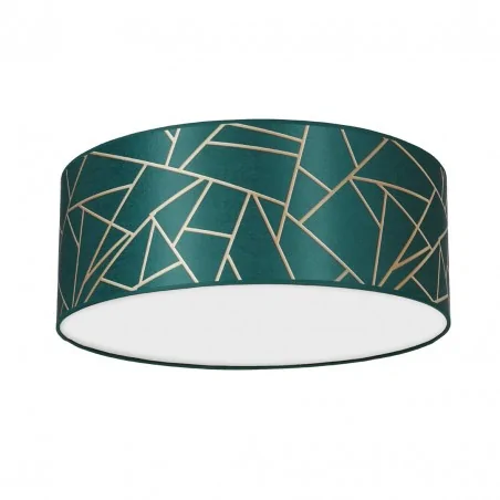 Plafony - plafon okrągły butelkowa zieleń 2xe27 ziggy mlp7577 eko-light 