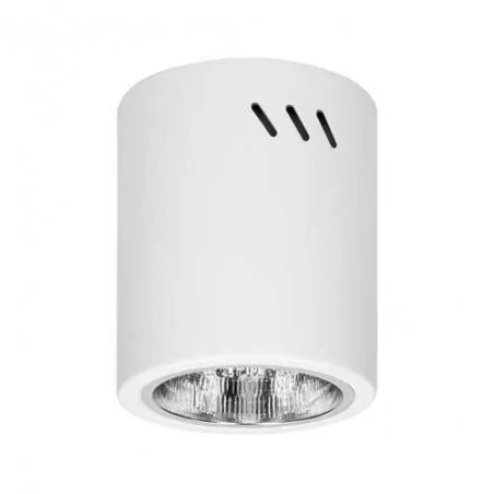 Oprawy-sufitowe - natynkowa oprawa sufitowa downlight w kolorze białym średnica 13,5cm e27 korin 13 ad-od-6180we27 orno 