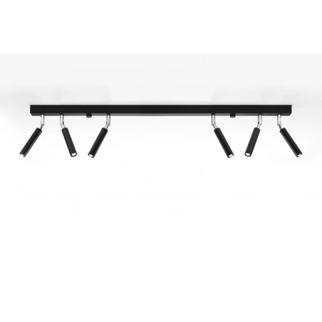 Lampy-sufitowe - lampa sufitowa czarna-listwa 100cm 6xg9 eyetech sl.0901 sollux 