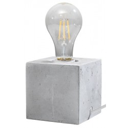 Lampki-nocne - lampa biurkowa industrialna sześcian ariz beton e27 max.60w sl.0683 sollux