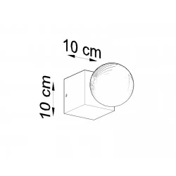 Kinkiety-do-salonu - kinkiet kostka betonowa e27 ariz sl.0682 ip20 sollux 