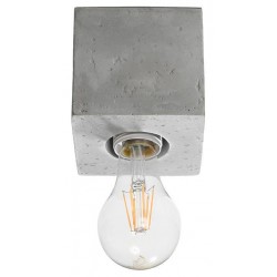 Oswietlenie-sufitowe - lampa sufitowa industrialna sześcian beton e27 ariz sl.0681 sollux