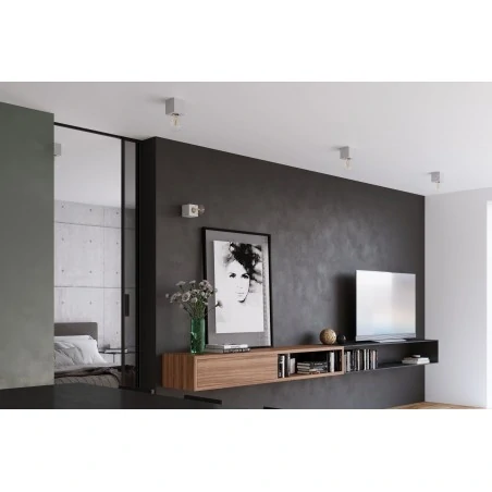 Oswietlenie-sufitowe - lampa sufitowa industrialna sześcian beton e27 ariz sl.0681 sollux 