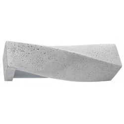 Kinkiety-do-salonu - nowoczesny kinkiet ścienny betonowy szary 2xe27 sigma sl.0644 sollux