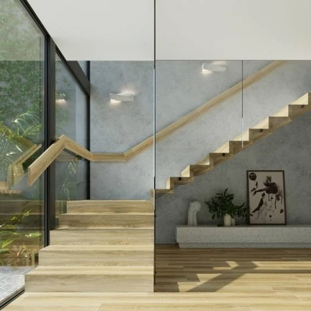 Kinkiety-do-salonu - nowoczesny kinkiet ścienny betonowy szary 2xe27 sigma sl.0644 sollux 