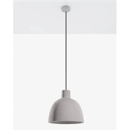 Oswietlenie-sufitowe - betonowa lampa wisząca damaso sl.0281 sollux lighting 