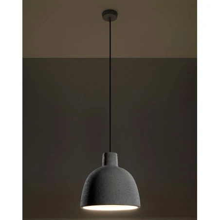 Oswietlenie-sufitowe - betonowa lampa wisząca damaso sl.0281 sollux lighting 