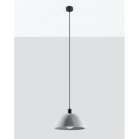 Oswietlenie-sufitowe - betonowa lampa wisząca pablito sl.0847 sollux lighting 