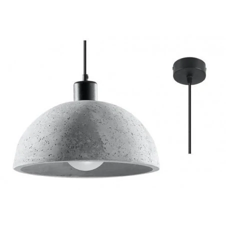 Oswietlenie-sufitowe - betonowa lampa wisząca pablito sl.0847 sollux lighting 