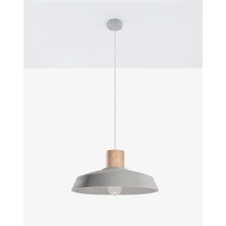 Oswietlenie-sufitowe - betonowa lampa wisząca afra sl.0282 sollux lighting 