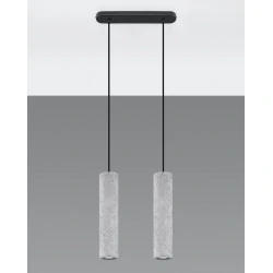 Oswietlenie-sufitowe - betonowa lampa wisząca 2xgu10 luvo sl.0654 sollux lighting 