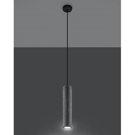 Oswietlenie-sufitowe - betonowa lampa wisząca luvo sl.0653 sollux lighting 