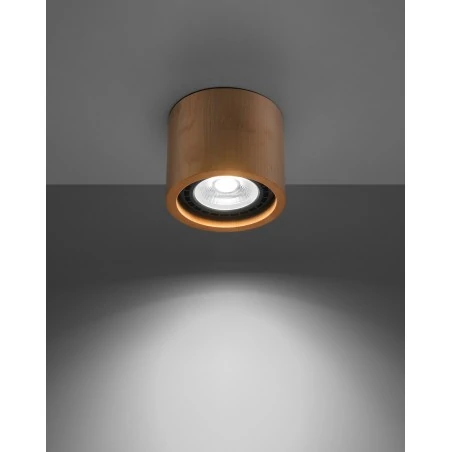 Oswietlenie-sufitowe - drewniany plafon basic sl.0913 sollux lighting 