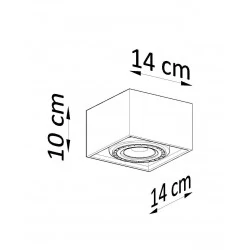 Oswietlenie-sufitowe - drewniany plafon quatro sl.0915 sollux lighting 