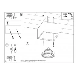 Oswietlenie-sufitowe - drewniany plafon quatro sl.0915 sollux lighting 