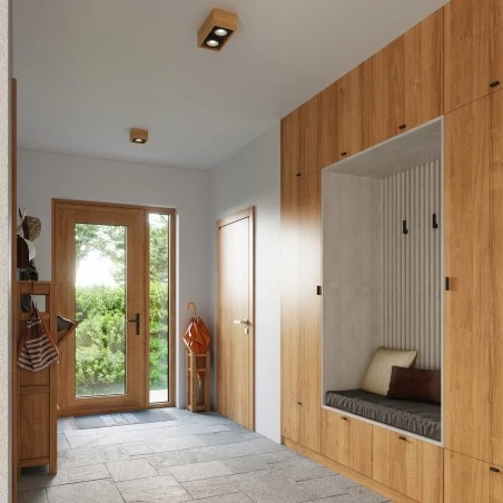 Oswietlenie-sufitowe - drewniany plafon 2xgu10 quatro sl.0916 sollux lighting 