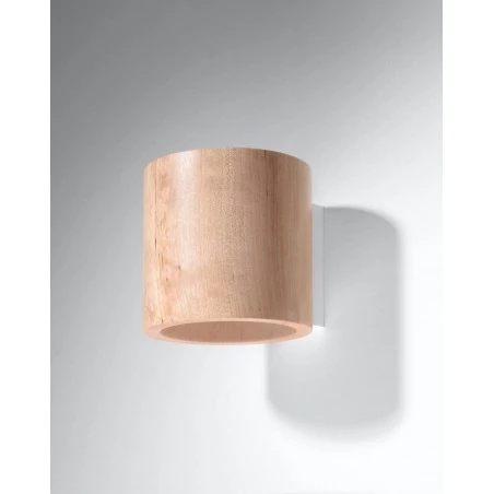 Kinkiety-do-salonu - kinkiet naturalne drewno tuba g9 orbis sl.0490 sollux lighting 