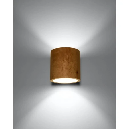 Kinkiety-do-salonu - kinkiet naturalne drewno tuba g9 orbis sl.0490 sollux lighting 