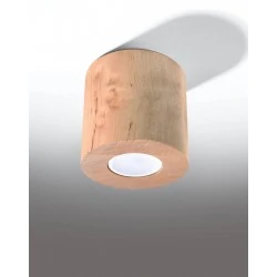 Lampy-sufitowe - plafon naturalne drewno gu10 orbis sl.0492 sollux lighting 