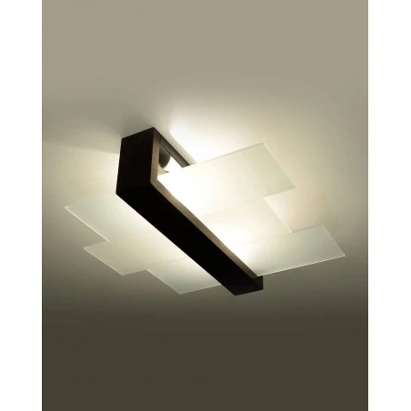 Oswietlenie-sufitowe - plafon wenge 2xe27 feniks sl.0074 sollux lighting 