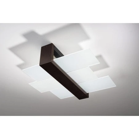 Oswietlenie-sufitowe - plafon wenge 2xe27 feniks sl.0074 sollux lighting 