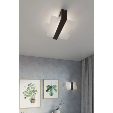 Oswietlenie-sufitowe - plafon wenge 2xe27 feniks sl.0074 sollux lighting 