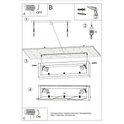 Oswietlenie-sufitowe - plafon 2xe27 naturalne drewno feniks sl.0076 sollux lighting 