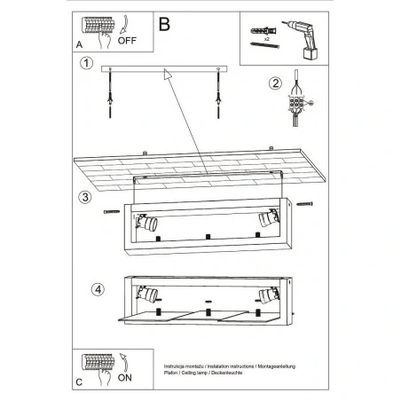 Oswietlenie-sufitowe - plafon 2xe27 naturalne drewno feniks sl.0076 sollux lighting 