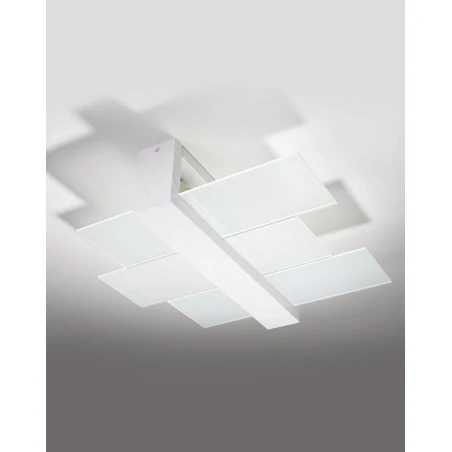 Oswietlenie-sufitowe - biały plafon 2xe27 feniks sl.0078 sollux lighting 