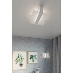 Oswietlenie-sufitowe - biały plafon 2xe27 feniks sl.0078 sollux lighting 