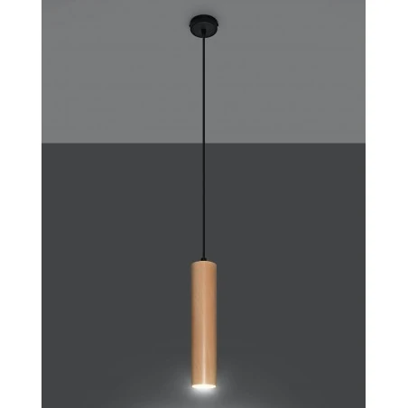 Oswietlenie-sufitowe - drewniana lampa wisząca lino sl.0636 sollux lighting 