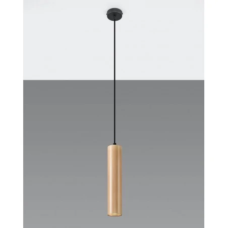 Oswietlenie-sufitowe - drewniana lampa wisząca lino sl.0636 sollux lighting 